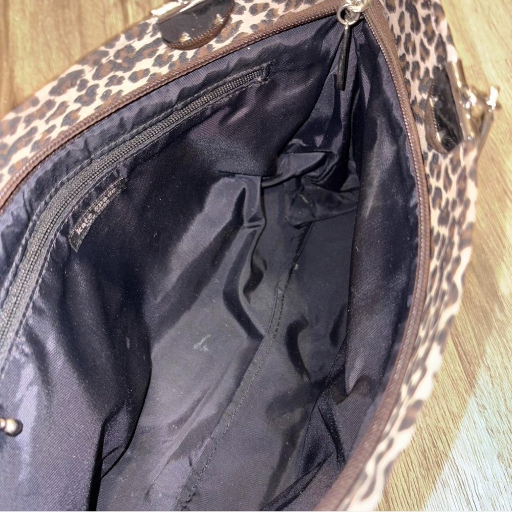 Vintage Kate Spade Animal Print Tote in Black and Brown - Picture 3 of 4